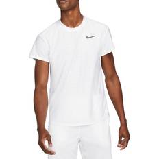 Nike Court Dri-FIT Advantage Tennis Top Men - White/White/Black