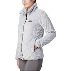 Columbia Women's Fire Side II Sherpa Full Zip Fleece Top - Ice Grey