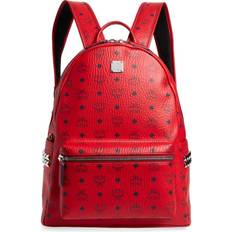 MCM Stark Side Studs Backpack Medium - Red/Candy Red