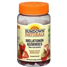 Sundown Naturals Melatonin Gummies Strawberry 5 mg 60 Gummies