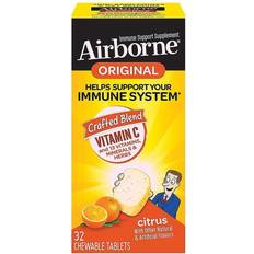 Airborne Original Immune Support Supplement Vitamin C Chewable Tablets, 32 Ct