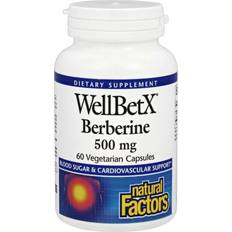 Vitamins & Supplements Natural Factors WellBetX Berberine, 500 mg, 60 Vegetarian Capsules