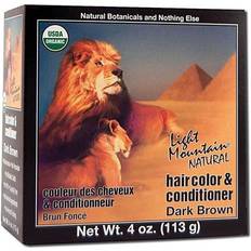 Light Mountain Natural Hair Color and Conditioner Dark Brown 4 fl oz