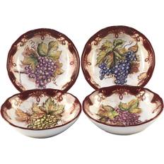 Certified International Vintners Journal Soup Bowl 20.96cm 4pcs