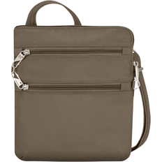 Travelon Anti-Theft Classic Slim Double Zip Crossbody - Nutmeg