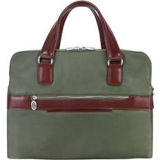 Green Briefcases McKlein Hartford Dual Compartment Briefcase - Green