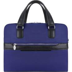 McKlein Hartford Dual-Compartment Tablet Briefcase - Navy Blue