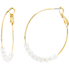 Brook & York Taylor Hoops - Gold/Pearl