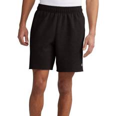 Champion Powerblend Script Logo 7" Fleece Shorts - Black