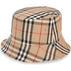 Burberry Hats Burberry Heavy Check Bucket Hat - Archive Beige