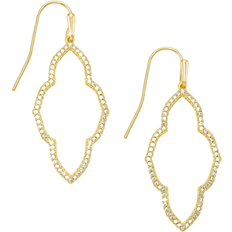 Kendra Scott Abbie Small Open Frame Earrings - Gold/Transparent