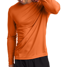 Hanes Sport FreshIQ Cool DRI Long Sleeve T-shirt 2-pack Men - Safety Orange