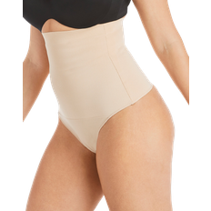 Polyester Girdles Maidenform Tame Your Tummy High Waist Thong - Nude 1/Transparent