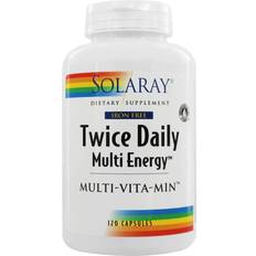 Solaray Twice Daily Multi Energy Iron Free 120 Capsules