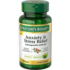 Natures Bounty Nature's Bounty Anxiety & Stress Relief Ashwagandha KSM-66 50 Tablets