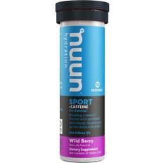 nuun Sport Caffeine Electrolyte Drink Tablets Wild Berry 10 Servings