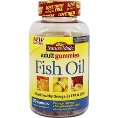 Nature Made Fish Oil Adult Gummies Orange, Lemon & Strawberry 90 Gummies 90 pcs