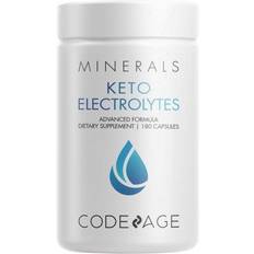 Codeage Keto Electrolytes Supplement Natural Electrolyte with Magnesium Potassium 180 Capsules