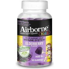 Airborne Immune System Support Supplement Kids Elderberry 50 Gummies