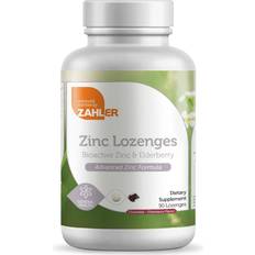 Zahler Zinc Lozenges Elderberry 90 Lozenges