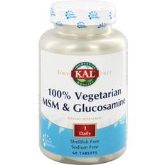 Kal MSM and Glucosamine 100% Vegetarian 60 Tablets 60 pcs