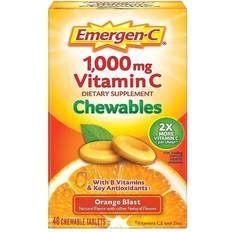 Emergen-C Vitamin C Chewables Orange Blast 1000 mg 40 Chewable Tablets