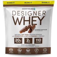 Magnesiums Protein Powders Designer Wellness Whey Protein Powder Gourmet Chocolate 4lb