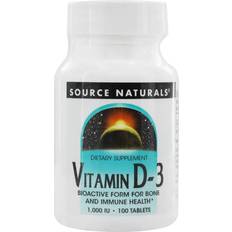 Source Naturals Vitamin D-3 1000 IU 100 Tablets