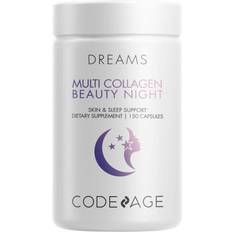 Codeage Multi Collagen Beauty Night Skin Supplement Sleep Support Formula 150 Capsules