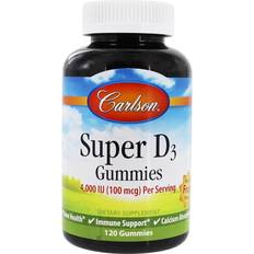 Carlson Labs Super Vitamin D3 Gummies Natural Fruit 4000 IU 120 Gummies