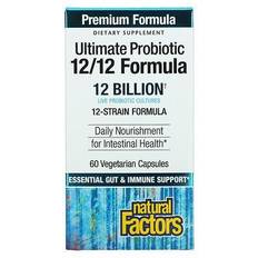 Natural Factors Ultimate Probiotic 12-12 Formula 12 billion cells 60 Vegetarian Capsules 60 pcs