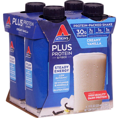 Atkins Protein Plus RTD Creamy Vanilla 4 Bottles 1 pcs