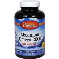 Carlson Maximum Omega 2000 Natural Lemon 90 Softgels