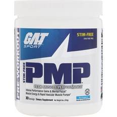 Gat PMP Stim-Free Stimulant-Free Pre Workout Blue Raspberry 30 Servings Stimulant Free Pre-Workout GAT Sport