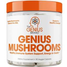 Genius Mushrooms Healthy Immune System Support Energy & Clarity 90 pcs