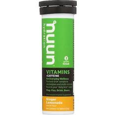 nuun Hydration Vitamins Caffeine Ginger Lemonade 10 Tablets