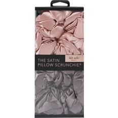 Satin Sleep Pillow Scrunchies BlushGrey