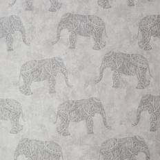 Fresco Moroccan Elephants Natural Wallpaper wilko