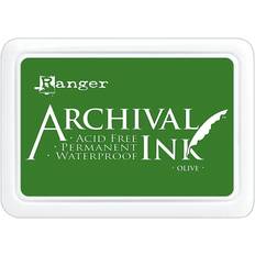 Ranger Archival Ink olive 2 1 2 in. x 3 3 4 in. pad