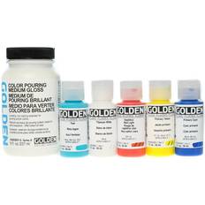 Golden Color Pouring Medium Sets gloss