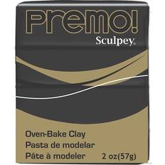 Black Polymer Clay Sculpey Premo Premium Polymer Clay black 2 oz