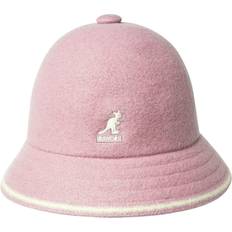 Kangol Stripe Casual Bucket Hat - Dusty Rose/Off White