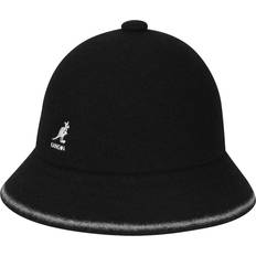 Men - Wool Hats Kangol Stripe Casual Bucket Hat - Black/Off White