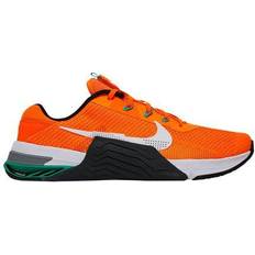 38 ½ - Unisex Gym & Training Shoes Nike Metcon 7 - Total Orange/Dark Smoke Grey/Clear Emerald/White