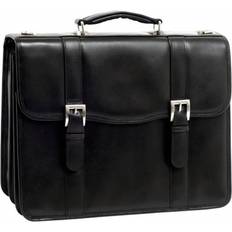 McKlein Flournoy | 15” Double-Compartment Laptop Briefcase - Black