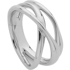 Monica Vinader Nura Cross Over Ring - Silver