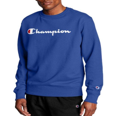 Champion Powerblend Fleece Crew Script Logo - Surf The Web