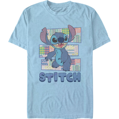 Fifth Sun Stitch Pattern Short Sleeve T-shirt - Baby Blue