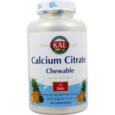 Kal Calcium Citrate Chewable 60 Chewable Tablets