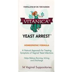 Vitanica Yeast Arrest Homeopathic Formula 14 Suppositories